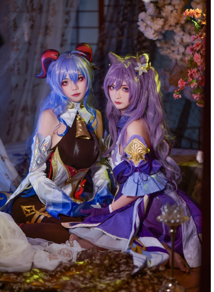 Happy 2022,cos Genshin Impact GanYu & Keqing