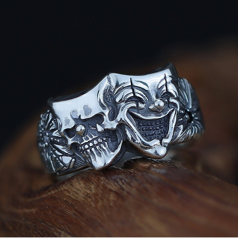 Good and Evil Joker Ring Adjustable Ring(Discount Product)