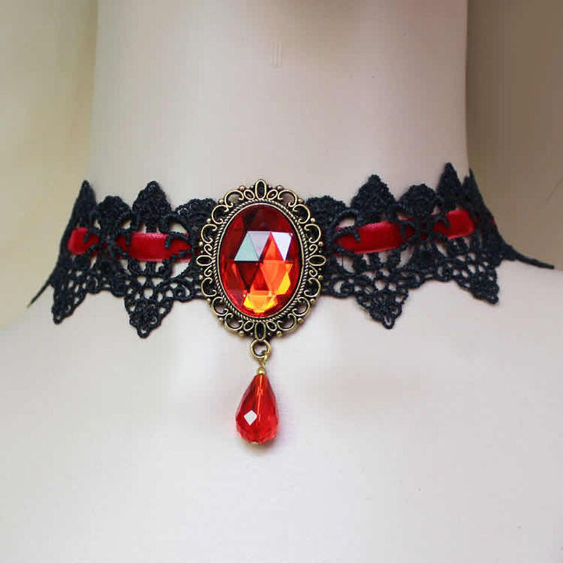 Medieval retro punk choker lace necklace braided choker(Discount product)