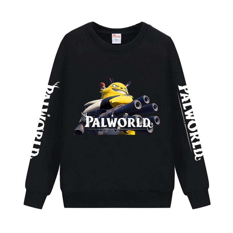 Game Palworld Men's and Women's American Round Neck Long Sleeve Sweatshirt
