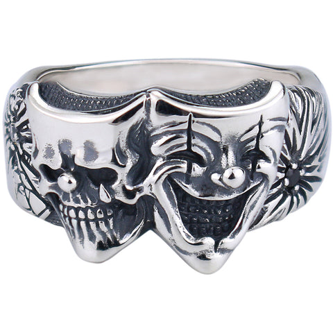 Good and Evil Joker Ring Adjustable Ring(Discount Product)