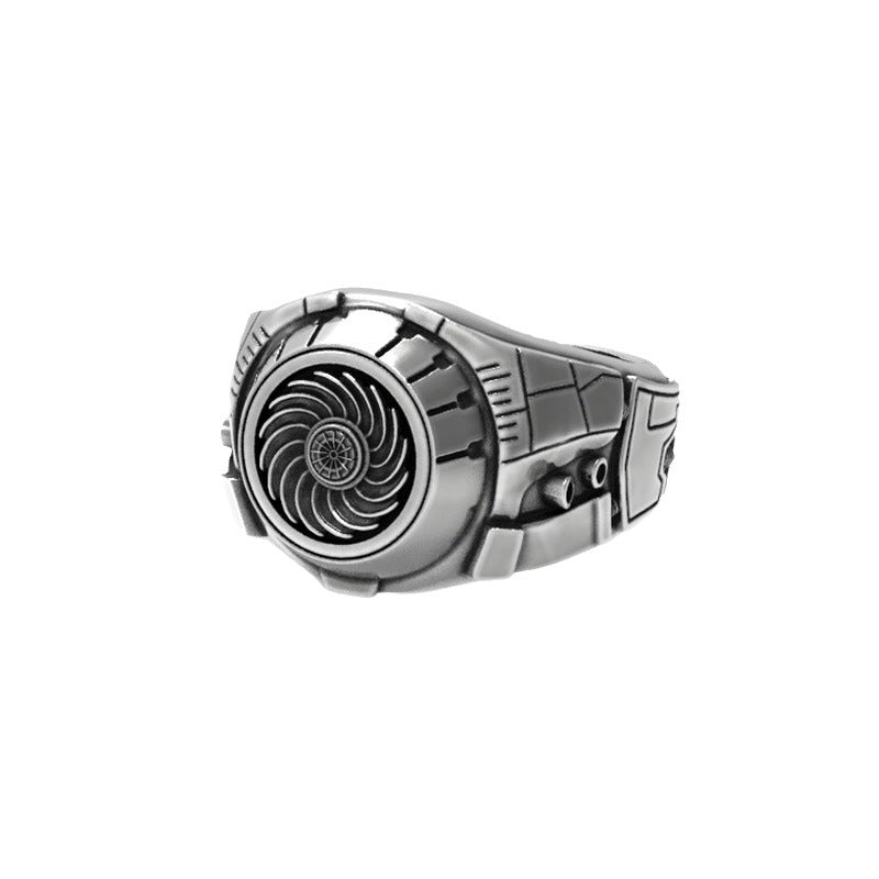 Mecha Science Fiction Engine Ring opening adjustable ring - not rotatable(Discount Product)