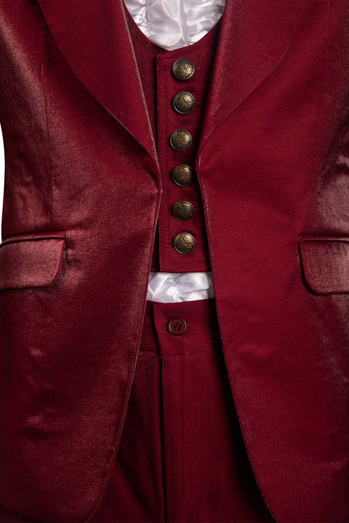 Beetlejuice:Costume Betelgeuse Red Suit Cosplay Costume Outfits Halloween Suit