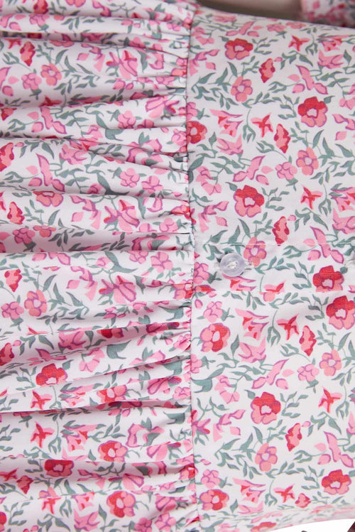 Beetlejuice:Costume Astrid Pink Flower Dress Cosplay Costume Outfits Halloween Suit