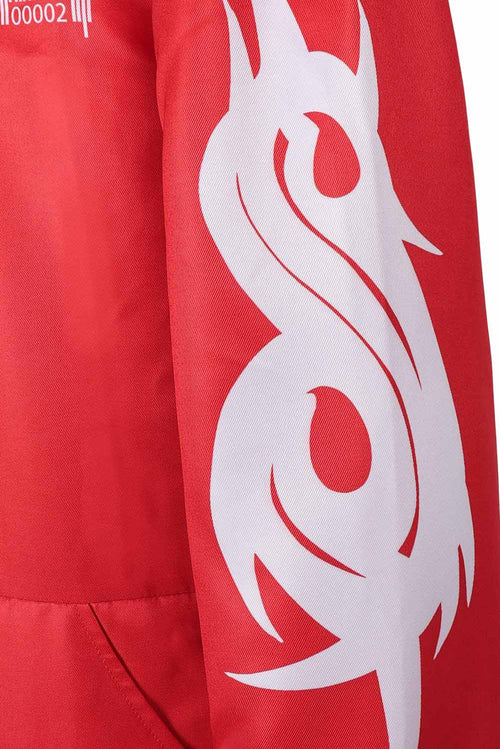 Slipknot: Joey Jordison Red Team Uniform Jumpsuit Set Outfits Cosplay Costume Halloween Carnival Suit