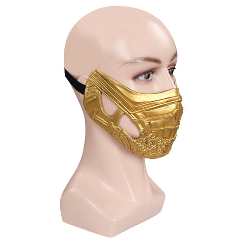 2021 Mortal Kombat Scorpion  Mask Cosplay Latex Masks Helmet Masquerade Halloween Party Costume Props