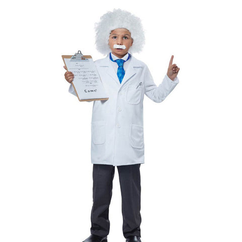 SeeCosplay Einstein Scientist Kids Children Cosplay Costume Outfits Halloween Carnival Party Disguise Suit