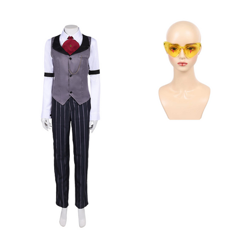 Hazbin Hotel Sir Pentious Grey Outfit Cosplay Costume For Adult Female Halloween Costume
