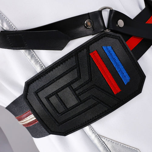 Love and Deepspace Costume Caleb Cosplay White Farspace Colonel Adult Male Suit