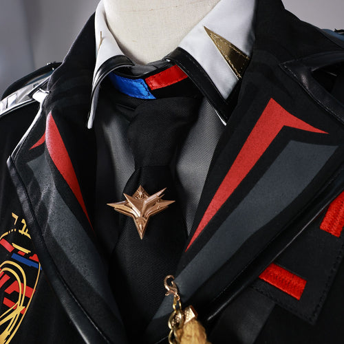 Love and Deepspace Costume Caleb Cosplay Black Farspace Colonel Male Suit