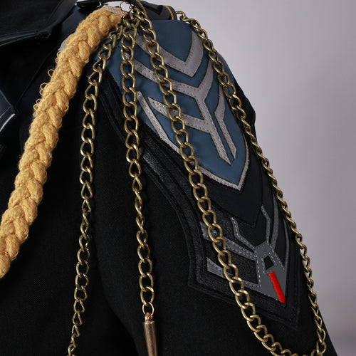 Love and Deepspace Costume Caleb Cosplay Black Farspace Colonel Male Suit