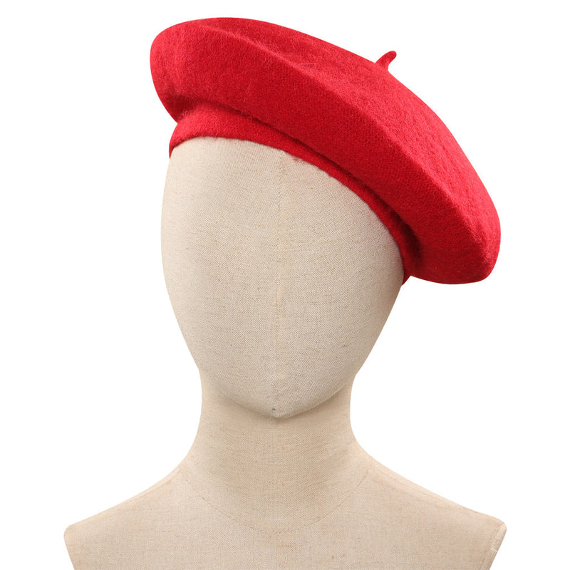 SeeCosplay Adult Roald Dahls Matilda the Musical Hortensia Cosplay Red Hat Cap Costume Accessories Halloween Carnival Party Prop Female