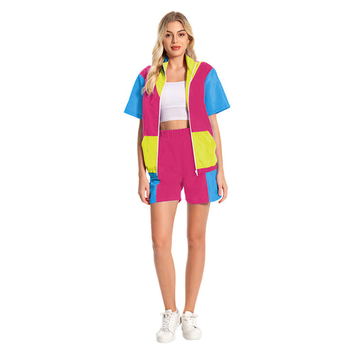 80s 90s Track Suits Set Women's 2 Piece Outfits women jogging suits 2 piece set