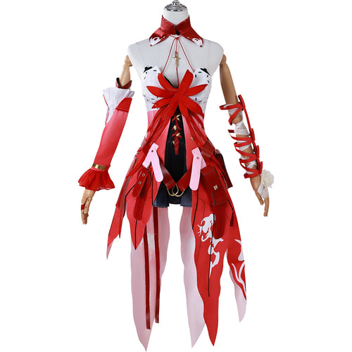 Wuthering Waves Costume Phrolova Women Red Dress Full Set Adult Female Halloween Carnival Suit