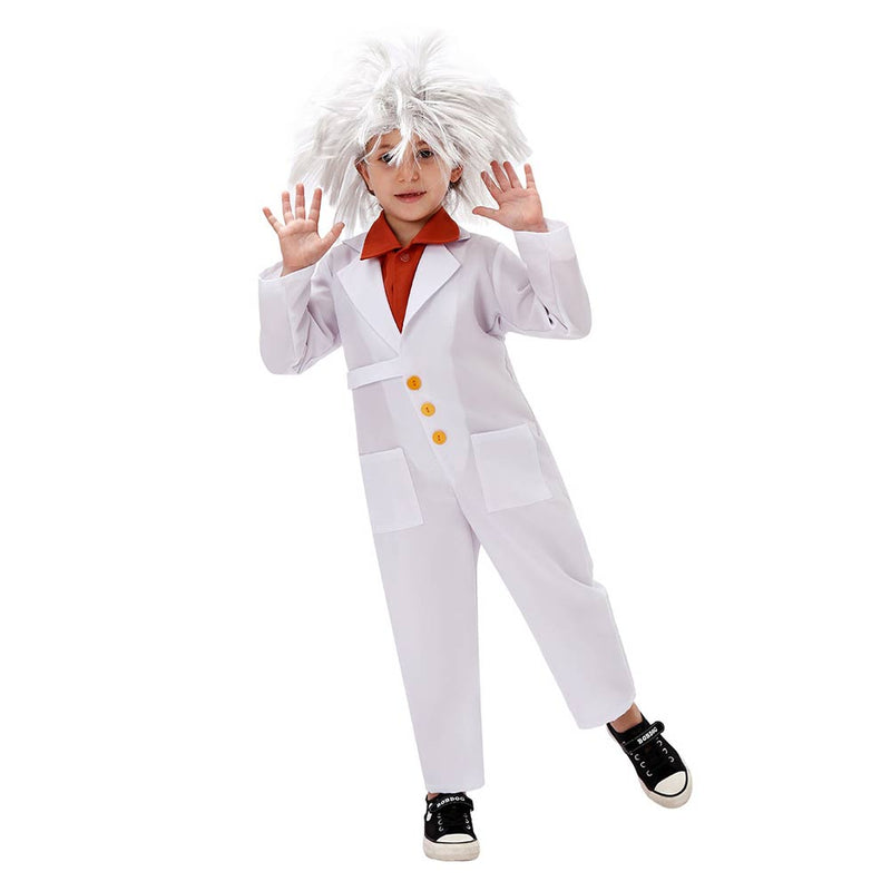 SeeCosplay Christmas 2023 Kids Children Physicist Scientist Cosplay Costume Outfits Halloween Carnival Suit BoysKidsCostume