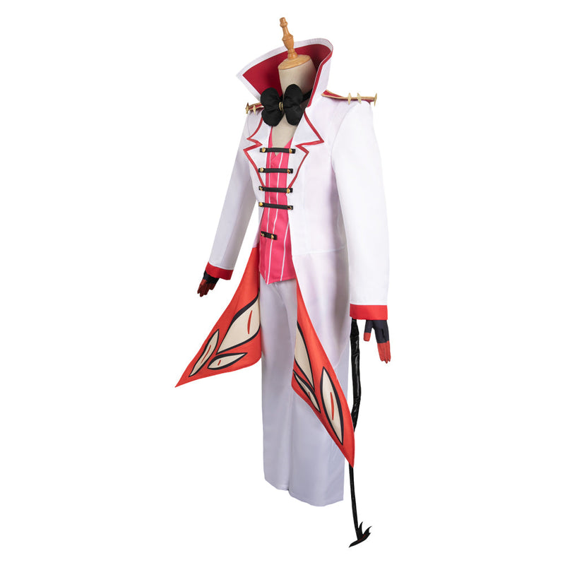SeeCosplay Hazbin Hotel Lucifer White Suit Cosplay Costume Outfits Halloween Carnival Suit