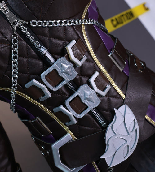 Love and Deepspace Costume Abysswalker Rafayel Nightwalker MC Black Adult Male Suit