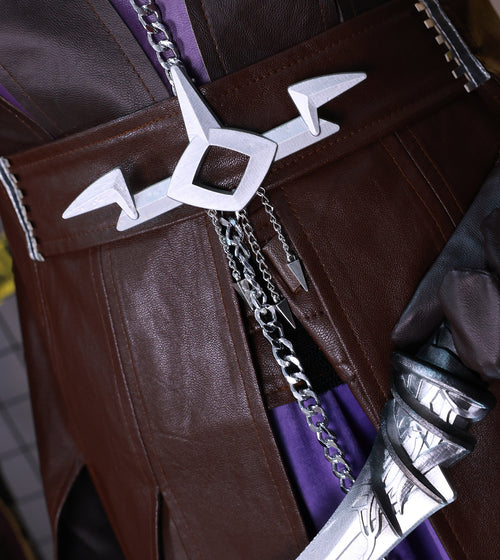 Love and Deepspace Costume Abysswalker Rafayel Nightwalker MC Black Adult Male Suit