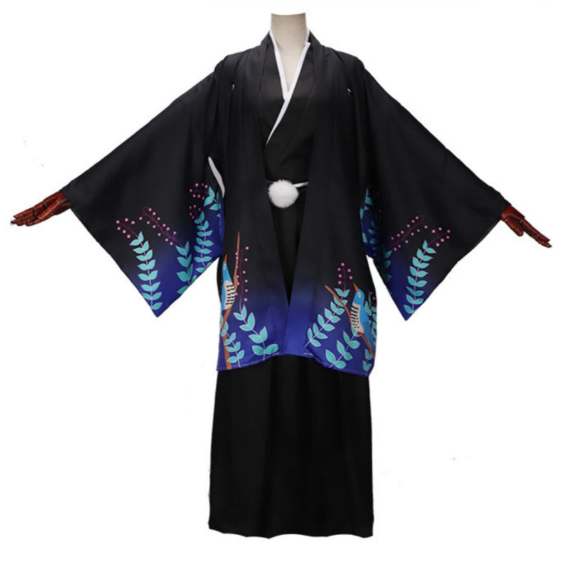 SeeCosplay Ryunosuke Akutagawa Black Kimono for Carnival Halloween Cosplay