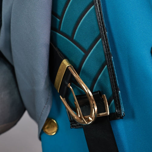 Wuthering Waves Costume Jiyan Cosplay Blue Outfit Adult Male Halloween Carnival Suit