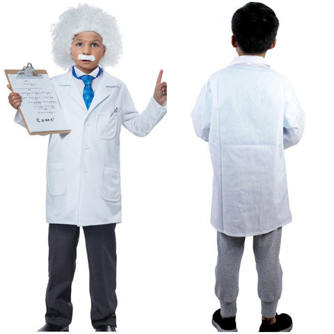 SeeCosplay Einstein Scientist Kids Children Cosplay Costume Outfits Halloween Carnival Party Disguise Suit BoysKidsCostume
