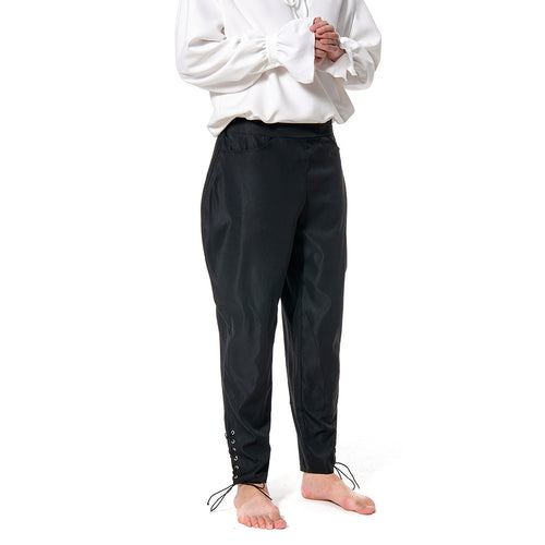 Adult Medieval Lace-up Trousers Loose Pant Cosplay Costume Halloween Carnival Suit