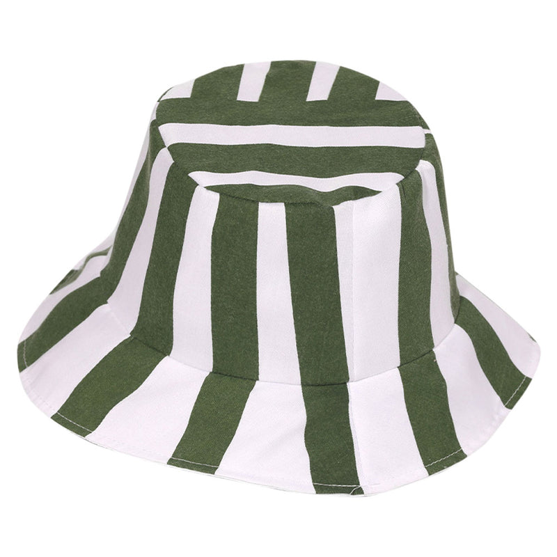 Anime Bleach Urahara Kisuke Cosplay Hat Cap Dome Green and White Striped Summer Cool Hat Watermelon Hat