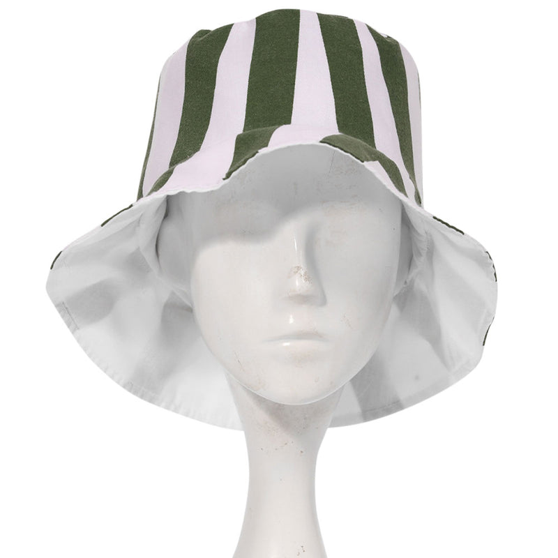 Anime Bleach Urahara Kisuke Cosplay Hat Cap Dome Green and White Striped Summer Cool Hat Watermelon Hat