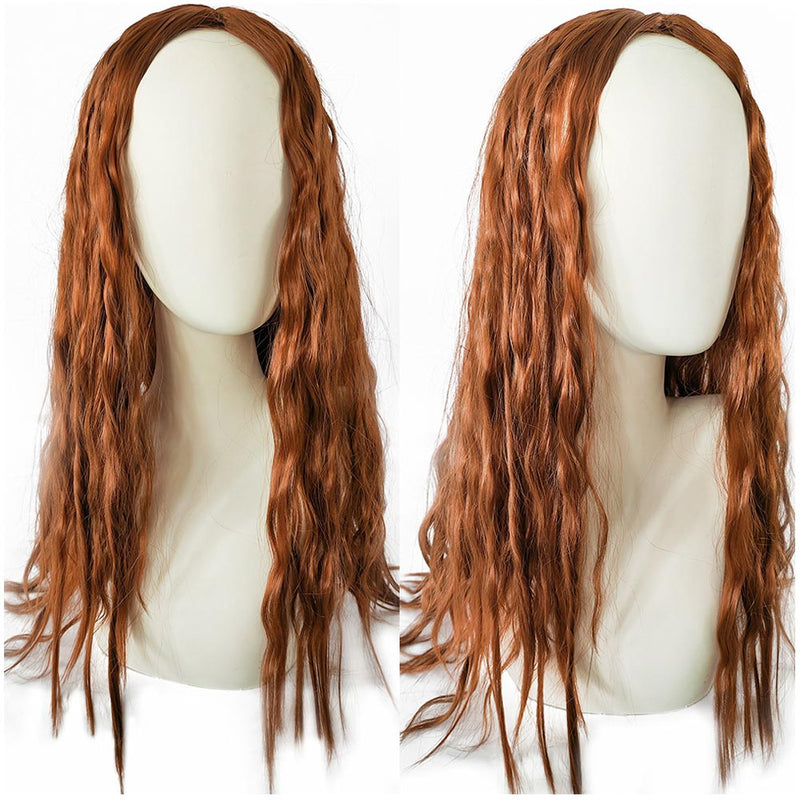 Ariel Cosplay Wig Heat Resistant Synthetic Hair Carnival Halloween Party Props