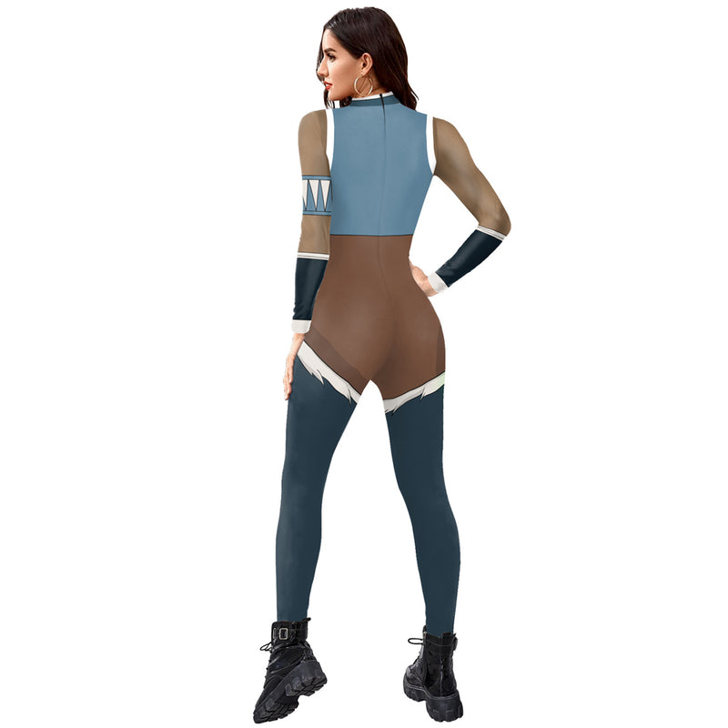 Avatar：The Legend of Korra Cosplay Costume Jumpsuit Outfits Halloween Carnival Party Suit