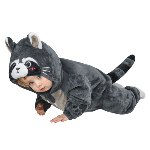 Baby‘s Raccoon jumpsuit - animal series onesie - OLAOLA Original design