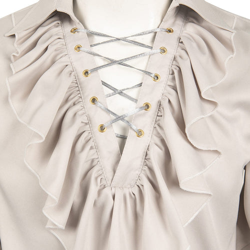 Baldur's Gate 3:Astarion Shirt Pants Wig Full Set Halloween Costume Cosplay Costume