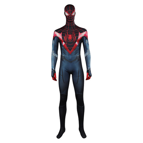 Black Wrinkle Cosplay Costume Outfits Halloween Carnival Party Disguise Suit Spider -Man Marvel Spider -Man 2