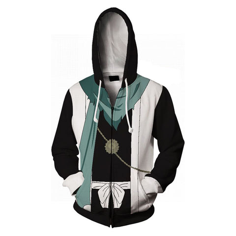 Bleach Hitsugaya Toushirou Cosplay Hoodie 3D Printed Hooded Sweatshirt Men Women Casual Streetwear Pullover Zip Up Jacket Coat