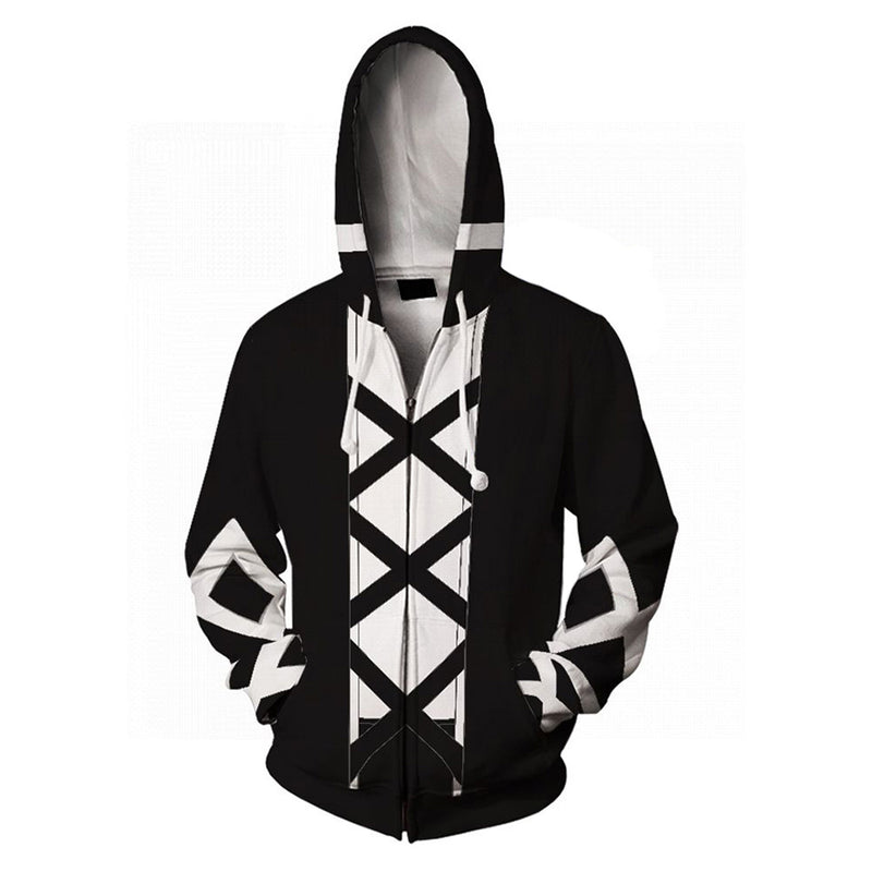 Bleach Kurosaki Ichigo Cosplay Hoodie 3D Printed Hooded Sweatshirt Men Women Casual Streetwear Pullover Zip Up Jacket Coat