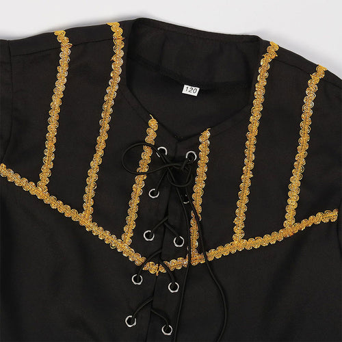 Children‘s medieval Renaissance pirate Cosplay Costume Outfits Halloween Carnival Suit