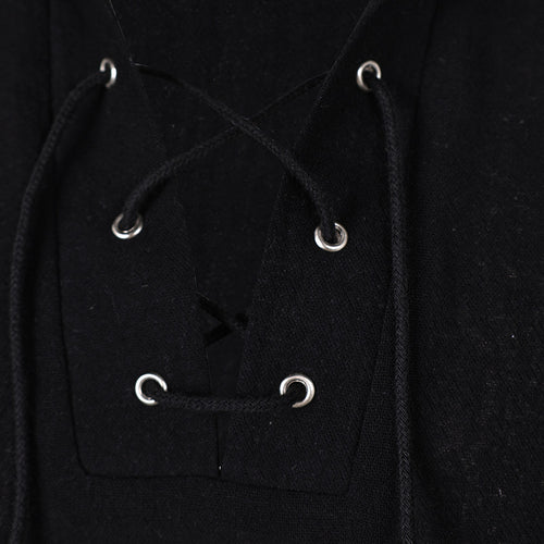 Cosplay Costume Outfits Halloween Carnival Suit Century Retro shirt Century Retro Black Shirt