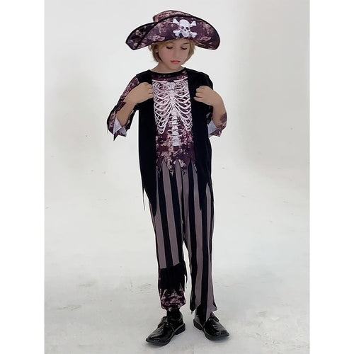 Cosplay Costume Outfits Halloween Carnival Suit Kids Caribbean Pirates