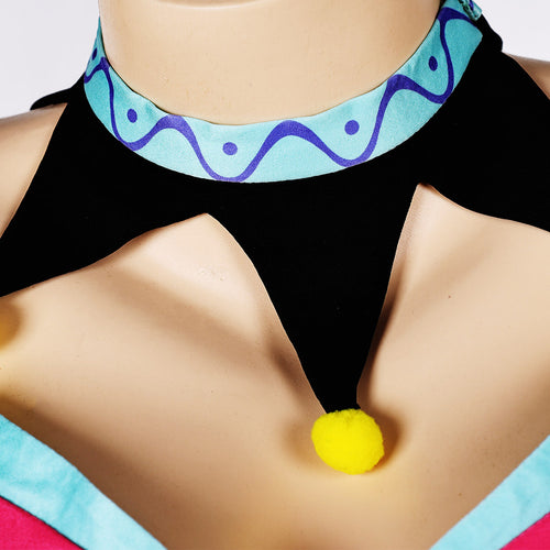 Cosplay Costume Outfits Halloween Carnival Suit swimsuit clown Interesting Fizzarolli Helluva Boss