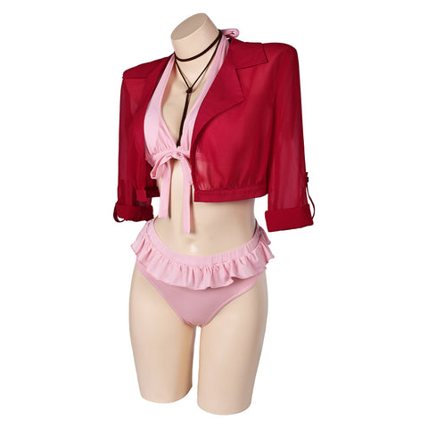 Cosplay Costume Outfits Halloween Carnival Suit swimsuit Final Fantasy Final Fantasy VII Aerith Gainsborough Aerith