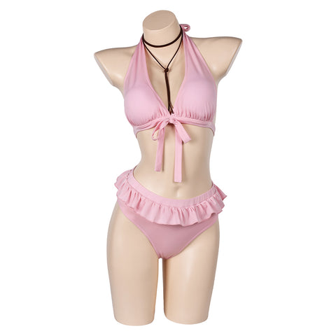 Cosplay Costume Outfits Halloween Carnival Suit swimsuit Final Fantasy Final Fantasy VII Aerith Gainsborough Aerith
