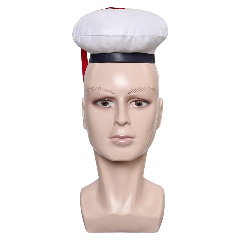 Cosplay Hat Cap Halloween Carnival Costume Accessories white hat Navy hat Stay Puft Marshmallow Man