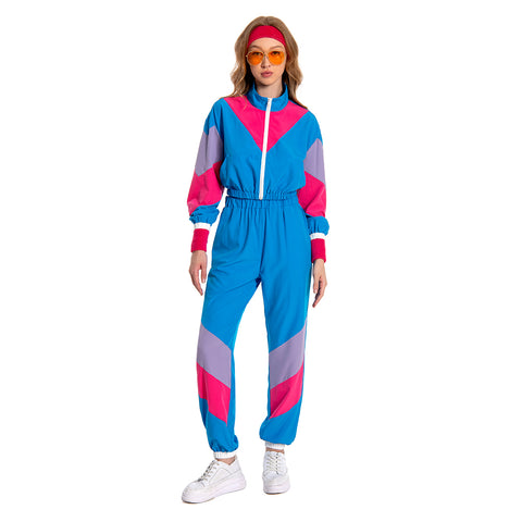 Costume Outfit Set for Adult 80s Workout Costume Halloween Cosplay Cosplay Costume Outfits Halloween Carnival Suit