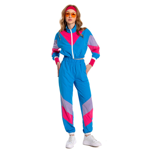 Costume Outfit Set for Adult 80s Workout Costume Halloween Cosplay Cosplay Costume Outfits Halloween Carnival Suit