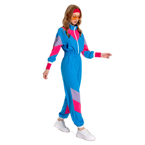 Costume Outfit Set for Adult 80s Workout Costume Halloween Cosplay Cosplay Costume Outfits Halloween Carnival Suit