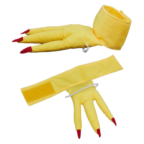 Cyborey White Adult Chicken Costume Feather Tail Costume Pattern and Mask Halloween cos