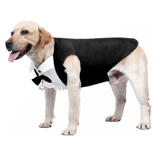 Dog Tuxedo Halloween Pet Costumes Cosplay Costume Outfits Halloween Carnival Party Suit Dog Wedding Costums