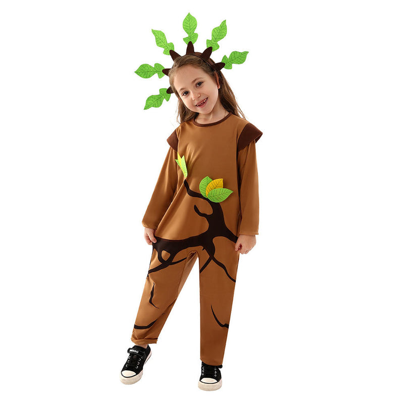 SeeCosplay Easter 2023 Tree Plant Kids Children Cosplay Costume Jumpsuit Outfits Halloween Carnival Suit BoysKidsCostume