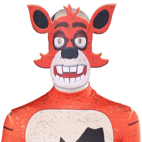 Foxy Five Nights At Freddy's wolf FNAF mask jumpsuits Cosplay Costume Outfits Halloween Carnival Suit