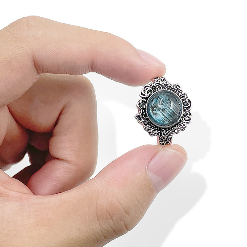 Game Elden Ring Ranni Cosplay Dark Moon Ring Unisex Adjustable Opening Jewelry Rings Prop Accessories Halloween Gift